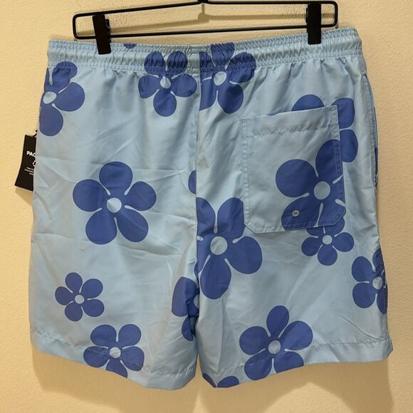 PacSun Recycled Groove 17" Swim Trunks Size M - Picture 6 of 7